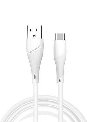 Кабель wuw-x196 usb type-c 2,4а white