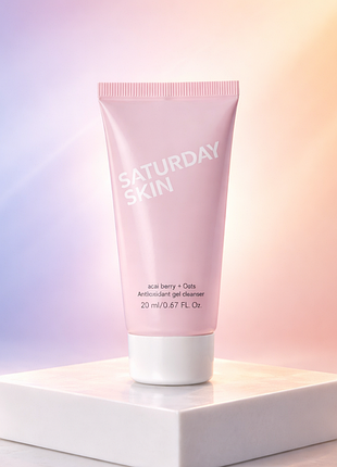 Гель для умывания saturday skin casi berry oats antioxidant gel cleanser 20ml