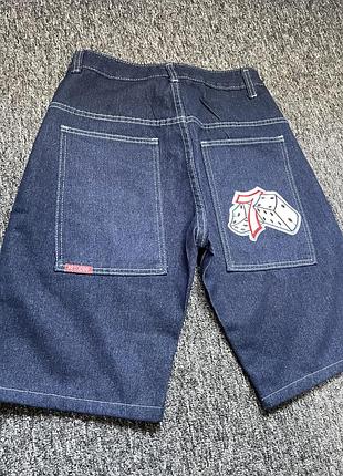 Baggy jorts / широкие джинсовые шорты jnco синие style y2k sk8
