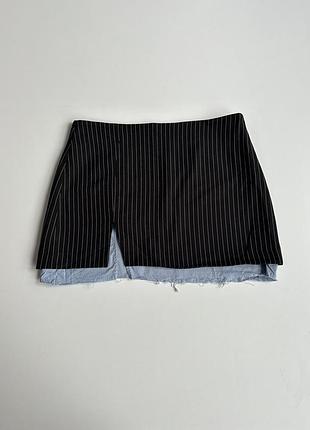 Юбка в смужку topshop