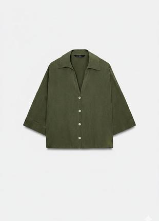Сорочка хакі zara