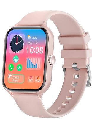 Смарт-часы lemfo g35 pink (звонки, тонометр, пульсоксиметр)