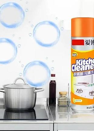 Очиститель пенный kitchen cleaner от засторелого жира сковород пательные 260мл очиститель вентиляции от жира