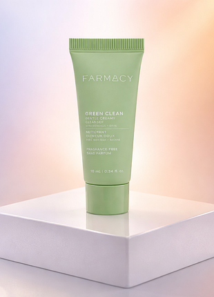 Farmacy green clean fragrance-free gentle creamy cleanser trial size
