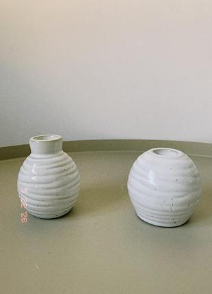 Керамічні підсвічники wabi-sabi / minimal decor