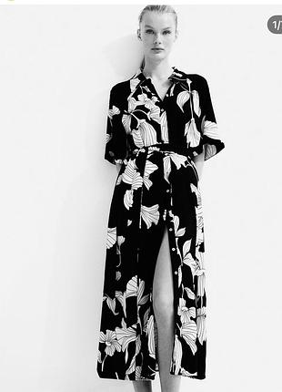 Сукня сорочка на гудзиках h&m