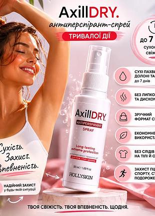 Антиперспірант-спрей тривалої дії axilldry.