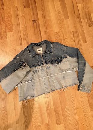 Zara джинсова куртка oversize