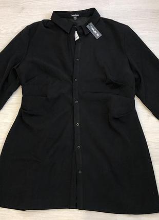 Коротка сукня-сорочка boohoo, uk24