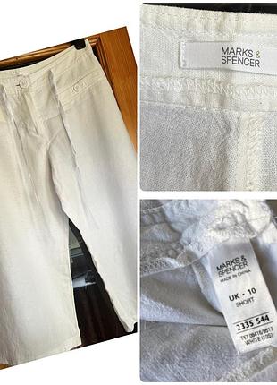 Бриджи льняные marks and spencer р. 10