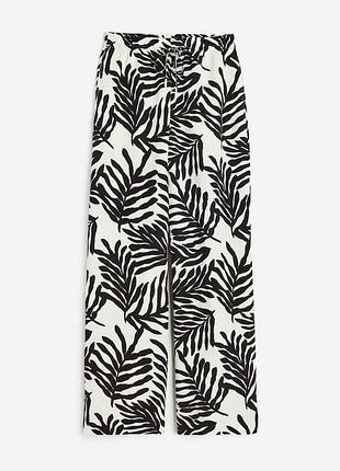 Брюки з віскози та льону h&m pp xxl