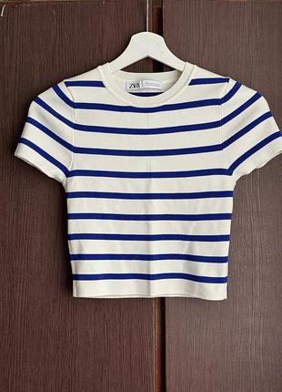 Топ в полоску zara