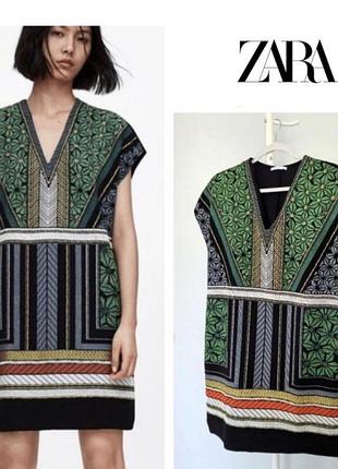 Сукня zara з етнічним  орнаментом , стан чудовий