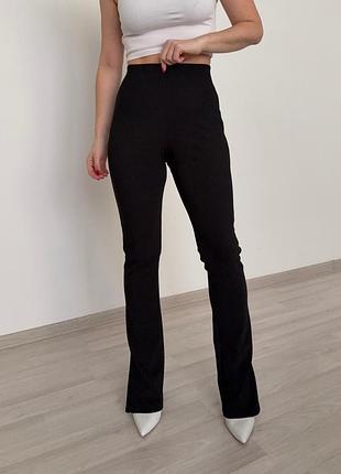 Брюки с разрезами zara