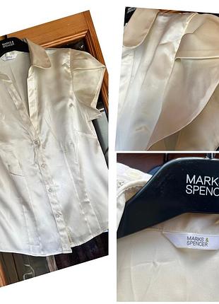 Блузка шелк marks and spencer р. 12