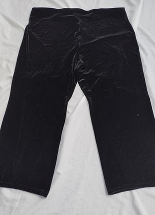 Брюки бархат, marks spencer, женские, молодежные, большой размер 28/7xl,полиэстр, эластан, весна, осень,талия -резинцы,шри звенья.
