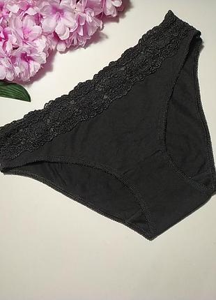 Коттоновые трусики с кружевом george, u9 10, eur 38, m