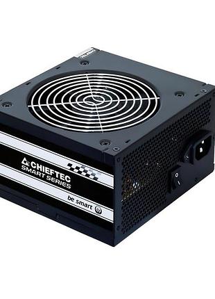 Блок живлення chieftec smart (600w), >85%, 120мм, 1xmb 24pin(20+4), 1xcpu 8pin(4+4), 2xmolex, 4xsata, 2xpcie 8pin(6+2)
