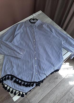 Сорочка в смужку zara