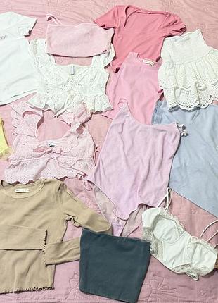 Лот топов zara bershka stradivarius pull beer
