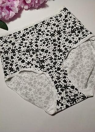 Новые высокие коттоновые трусики george, u9 6, eur 34, xs