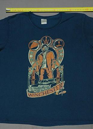 Плечи 49 см gildan size xl синяя футболка winchester 
made in honduras