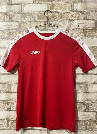 Футболка мужская jako t-shirt red (размер указан s)