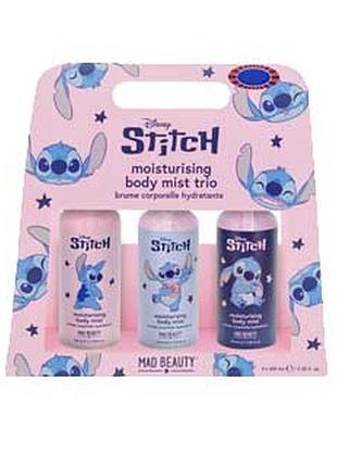 Набор городков для тела disney stitch от mad beauty (3 х 100 мл) увлажняющие спреи