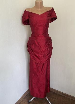Платье patricia warnes эксклюзив vintage 80х шелк