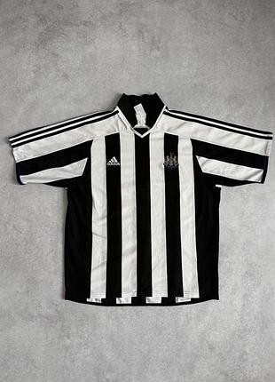 Футболка футбольна newcastle united чорно білого кольору чоловіча розмір л-хл