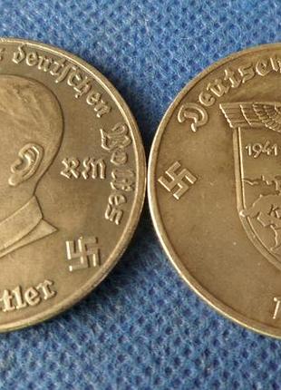 Німеччина 3-й рейх 1942 рік памятна медаль муляж №007