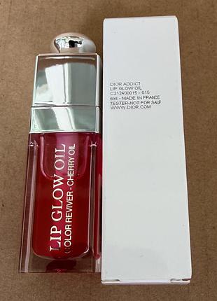 Dior addict lip glow oil олійка для губ, 015 cherry
