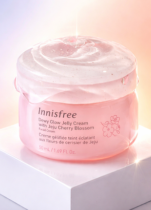 Зволожуючий крем желе для обличчя innisfree cherry blossom glow jelly cream