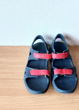 Босоножки сандалии кроксы crocs c13/31-32р. стелька 20,3 см.