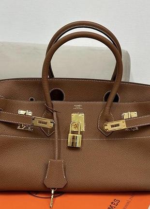 Сумка 42cm hermes gold taurillon clemence jpg shoulder birkin