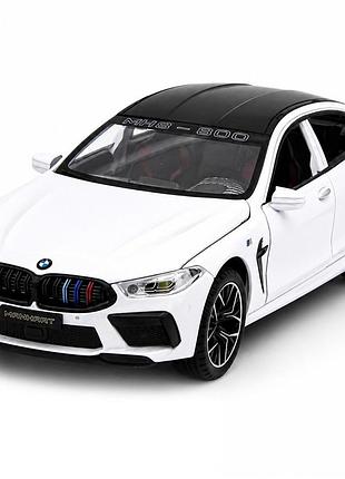 Колекційна модель bmw m8 manhart mh8 800 1:24 металева інерційна машина, світло звук, відкриваються 4 двері