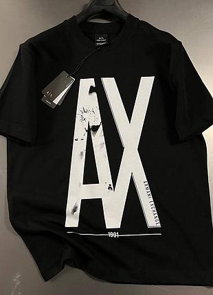 Чоловіча футболка armani в чорному кольорі