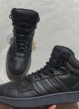 Оригинальные мужские демисезонные утепленные кроссовки adidas hoops 3.0