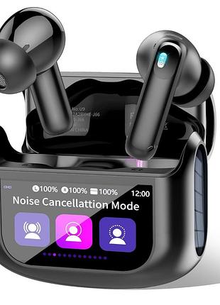 Беспроводные наушники bluetooth 5.4 наушники вкладыши с сенсорным экраном smart touch, bluetooth