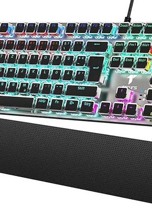 Механічна ігрова клавіатура tecurs mk205 wired mechanical keyboard si-2088 дротова клавіатура з led підсвіткою