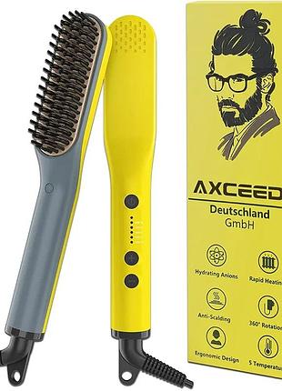 Электрический axceed 2 в 1 выпрямитель для волос и бороды, быстрый нагрев до 200 °с высококачественный