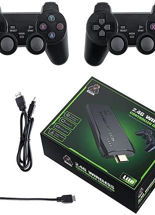 Игровая приставка 64g, два джойстика game stick lite m8 / игровая консоль для телевизора 21500 игор