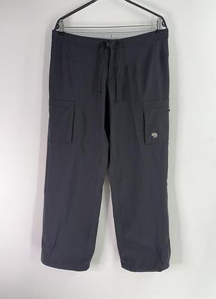 Mountain hardwear yuma parachute cargo outdoor hiking nylon pants 10 size