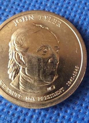 Сша 1 долар, 2009 10-й президент сша - джон тайлер (1841-1845) №2947
