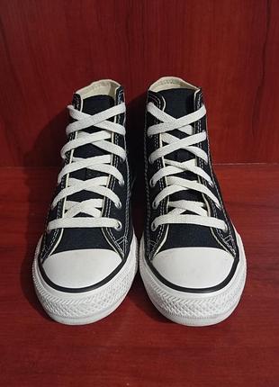 Кеды converse all star высокие черные 32 размер | подростковые кеды унисекс 31 р. (19 см) - 600 грн