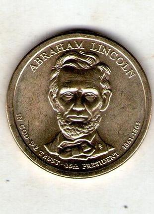 Сша 1 долар, 2010 16-й президент сша - авраам лінкольн (1861-1865) №3154