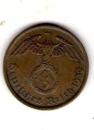 Германия - третий паркосфэнига, 1939 год бронза, 3.34g, ø 20mm no1972