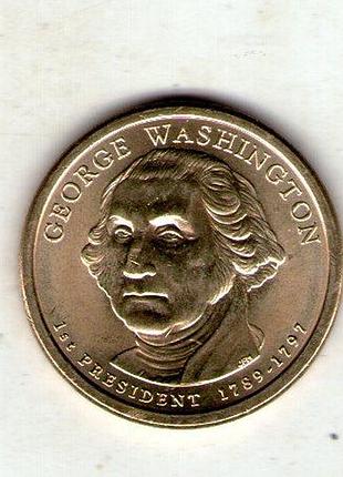 Сша 1 долар, 2007 1-й президент сша - джордж паркс (1789-1797) no3141