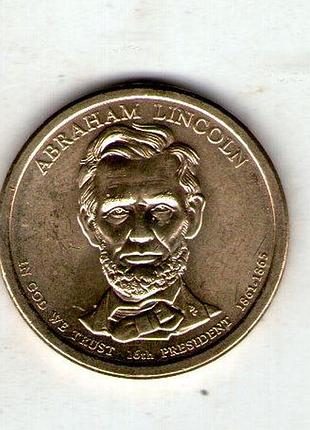 Сша 1 +ар, 2010 16-й президент сша -пишемьян (1861-1865) no2837