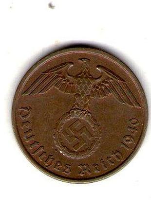 Германия - третий паркосфэнига, 1940 год бронза, 3.34g, ø 20mm no1935